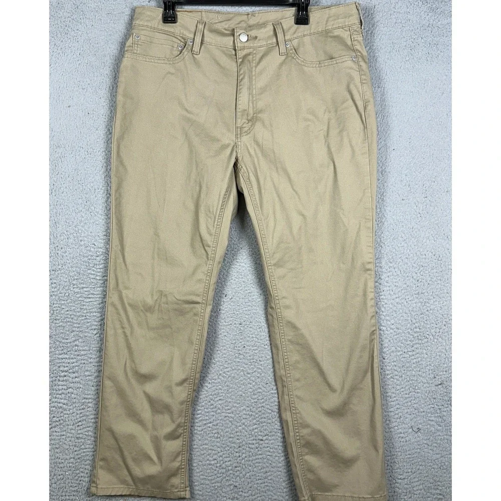 Levis 541 Jeans Mens 36X30 Tan All Seasons Tech Athletic Taper Stretch Denim